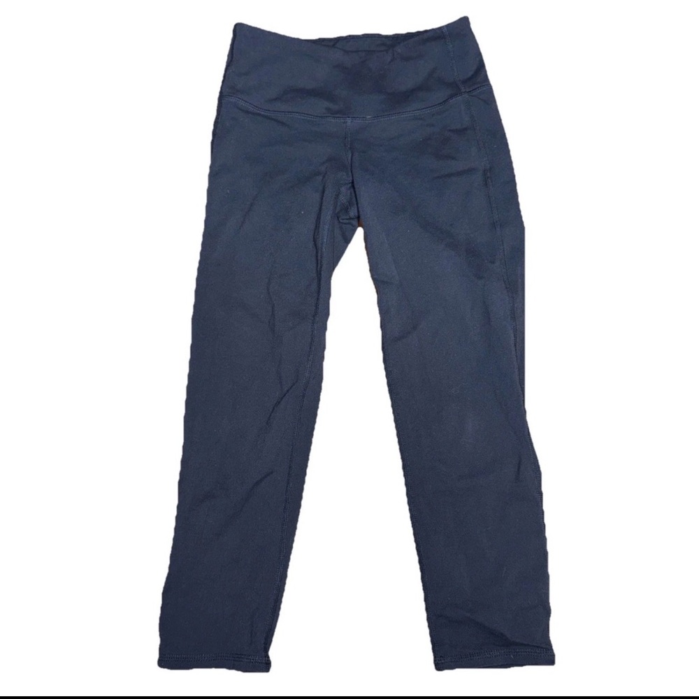 Athleta Women's‎ Navy Blue Lightweight Crop Leggings Size XXS Preppy Athletic